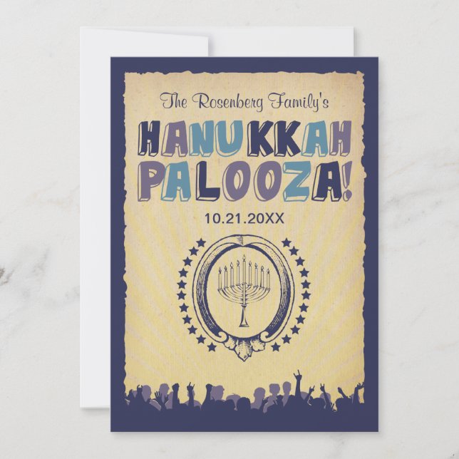 Hanukkah Palooza Invitation (Front)