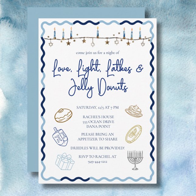 Hanukkah Party Invitation (Creator Uploaded)