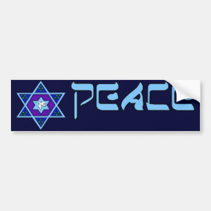Hanukkah Peace Art Bumper Sticker