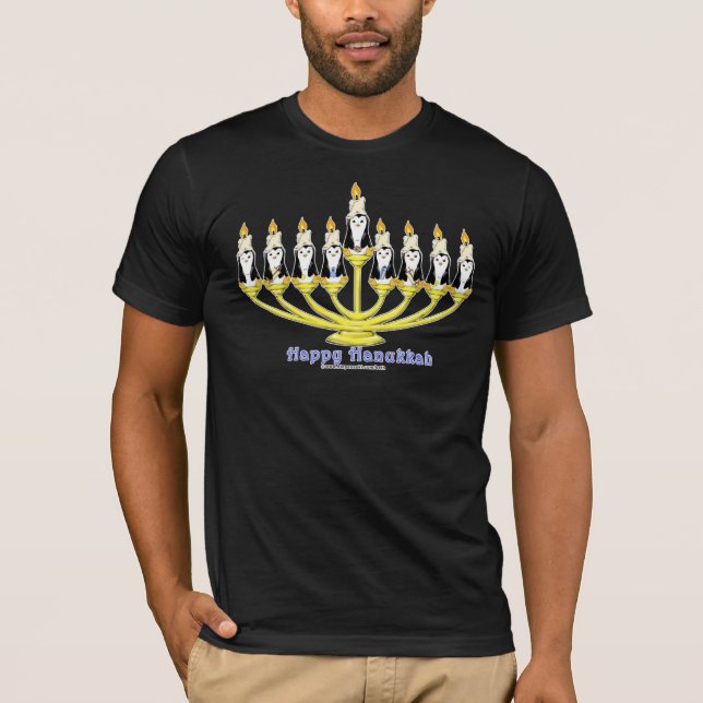 Hanukkah Penguins T-Shirt (Front)