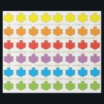 Hanukkah Personalise Giftwrap "Dreidel Colours" Wrapping Paper<br><div class="desc">Personalise your very own Hanukkah Gift Wrapping Paper "Dreidel Colours" Personalise by deleting text, "The Steins" "Happy" and "Hanukkah" and adding your own text on wrapping paper. Choose your favourite font style, colour, and size. Lots of text editing tools, too. Make it fun! Enjoy my newest wrapping paper design. Price...</div>