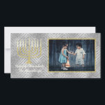 Hanukkah Photo Card "Elegant Menorah"<br><div class="desc">Happy Holiday, Hanukkah/Chanukah Photo Card, "Elegant Menorah" Glossy, Photo Card with white envelope. Personalise by replacing photo and wording, "Happy Hanukkah, The Blumbergs" Customise wording by choosing your favourite font style, colour, and size. Readjust, resize and reword to customise. Thanks for stopping and shopping by! Much appreciated. Happy Hanukkah! Share...</div>