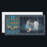 Hanukkah Photo Card "O Dreidel Dreidel Dreidel..."<br><div class="desc">Happy Holiday, Hanukkah/Chanukah Photo Card, "O Dreidel Dreidel Dreidel Now Dreidel We Shall Play" Glossy, Photo Card with white envelope. Personalise by replacing photo and wording, "Happy Hanukkah, The Blumbergs" Customise wording by choosing your favourite font style, colour and size. Background colour can be changed out and Gold Glitter layer...</div>