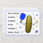 Hanukkah Pickleball Cards<br><div class="desc">Hanukkah pickleball holiday cards. Edit text to customise for family and pickleball friends.</div>