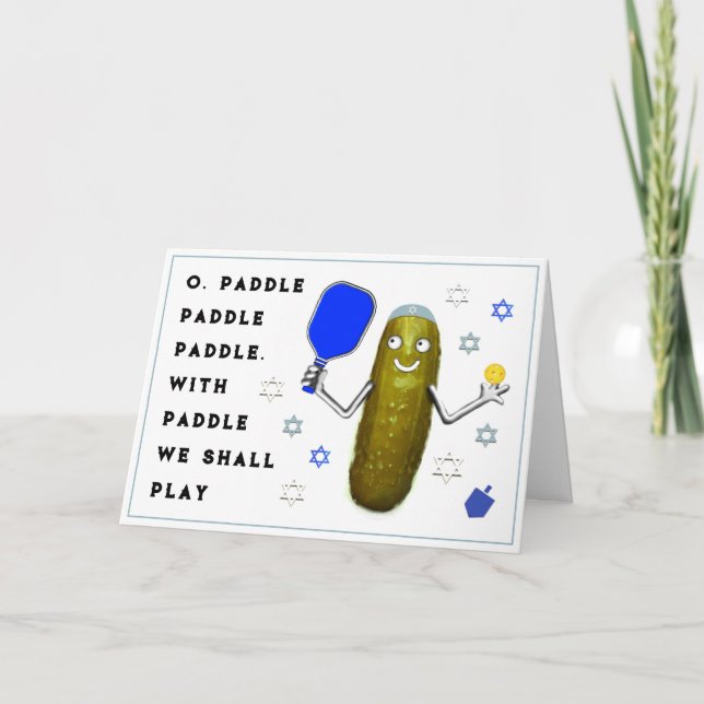 Hanukkah Pickleball Cards (Front)