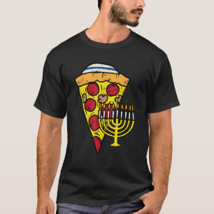 Hanukkah Pizza Funny Food Chanukah Jewish Men Wome T-Shirt
