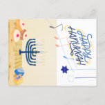 Hanukkah Postcard<br><div class="desc">Hanukkah themed card</div>