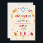Hanukkah Pregnancy Announcement Holiday Card<br><div class="desc">A delightful Hanukkah pregnancy announcement card with all the elements of Hanukkah, your holiday wishes, and great news! (Design vector created by freepik - www.freepik.com). The card is easy to customise with your wording, font, font colour and paper shape options. Not exactly what you're looking for? All our products can...</div>