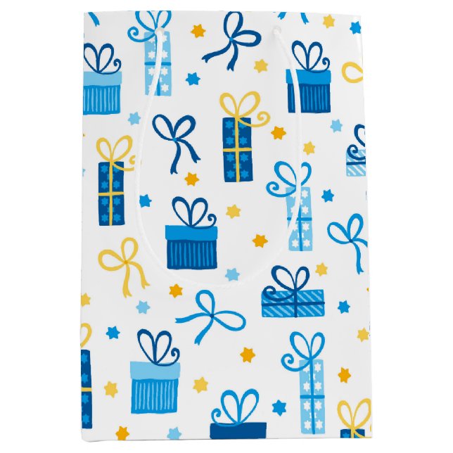 Hanukkah Presents  Medium Gift Bag (Front)