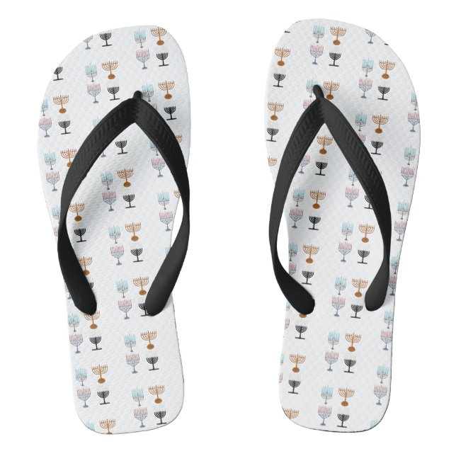 Hanukkah Religion Judaism Jew Thongs (Footbed)