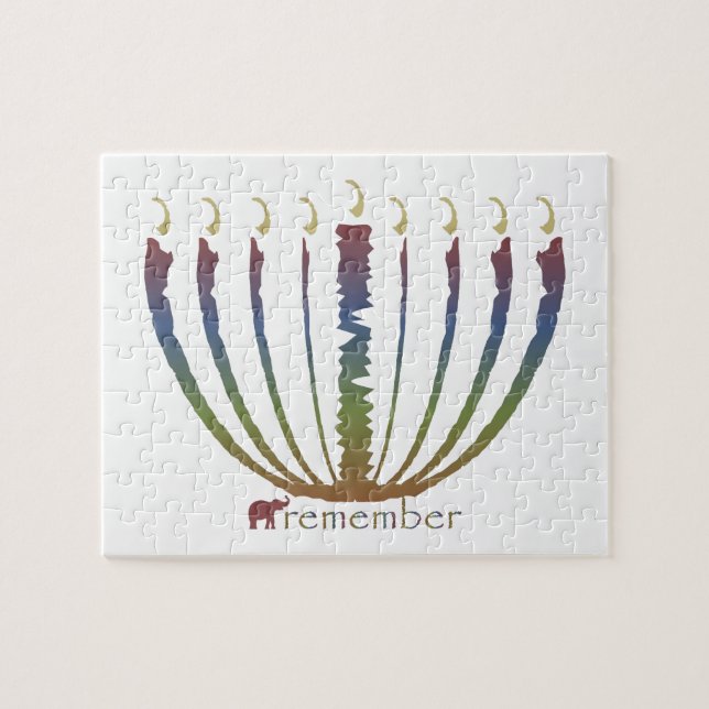 Hanukkah - remember jigsaw puzzle (Horizontal)