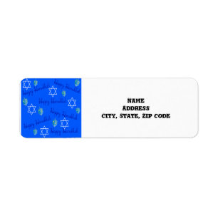 Hanukkah  return address label