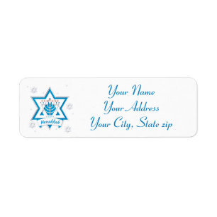 Hanukkah Return Address Label