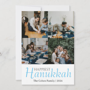 hanukkah sameach   Hanukkah family photo Collage Holiday Card