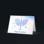 Hanukkah sameach! Happy Hanukkah Greetings Holiday Card<br><div class="desc">Hanukkah sameach! Happy Hanukkah Greetings Card with editable text so you can add your own message and change the family names. If not required,  you can clear the text.</div>