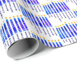 HANUKKAH Spiritual Fruit Christian Wrapping Paper<br><div class="desc">Stylish HANUKKAH Spiritual Fruit Christian Wrapping Paper, especially designed with the menorah of Hanukkah and the nine-fold fruit of the Holy Spirit of the Christian faith: love, joy, peace, longsuffering, kindness, goodness, faithfulness, self-control. This Hanukkah wrapping paper would make a great way of presenting your gifts for Messianic Jews to...</div>