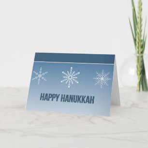 Hanukkah Star Flakes Holiday Card