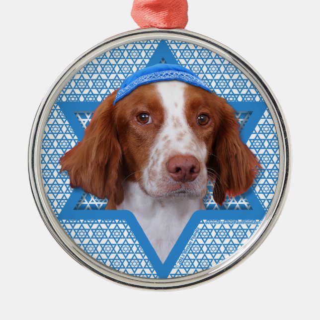 Hanukkah Star of David - Brittany - Charlie Metal Tree Decoration (Front)