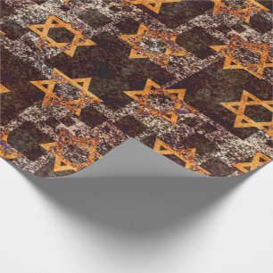Hanukkah Star of David Wrapping Paper