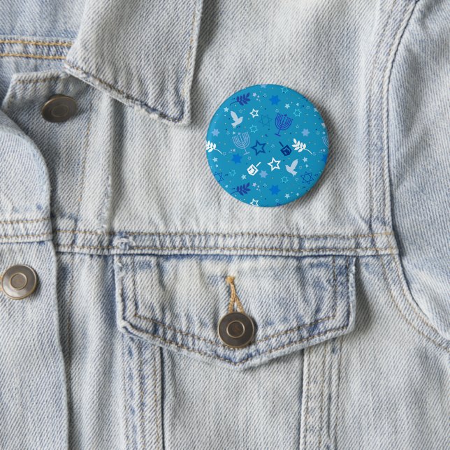 Hanukkah Stars Button (In Situ)