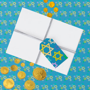 Hanukkah Stars of David Gift Tag