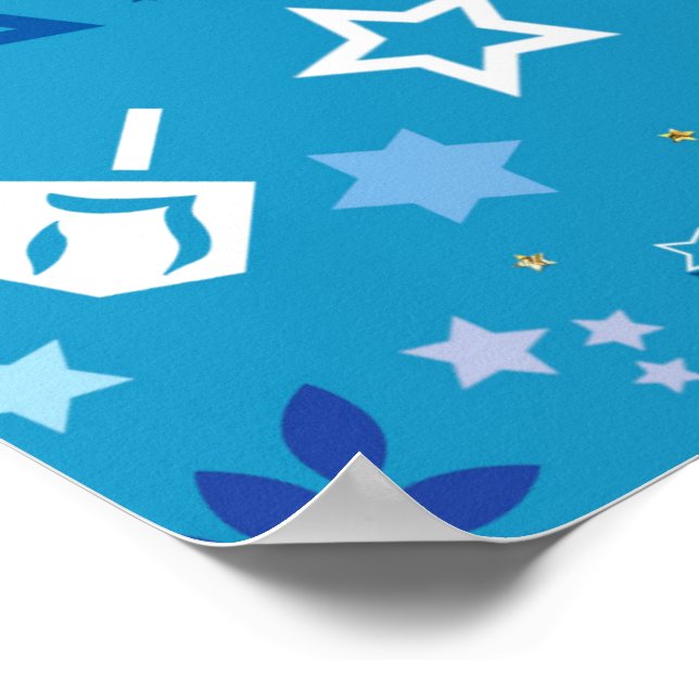 Hanukkah Stars Poster (Corner)