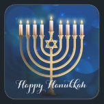 Hanukkah Stickers<br><div class="desc">This large size sticker is shown with a festive Hanukkah holiday print.
Customise this item or buy as is.




Stock Image</div>