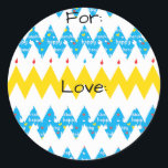 Hanukkah Stickers (1 1/2" or 3") "Chevron Menorah"<br><div class="desc">Hanukkah stickers, "Chevron Menorah." Personalise by changing font size, style, colour and wording. So many uses: To and From gift stickers, Thank You stickers on treat bags, Cake Toppers (stick on heavy cardstock, cut out sticker, tape toothpick on back of cardstock), or how about Gift Tags (stick on heavy cardstock,...</div>