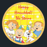 Hanukkah Stickers (1 1/2" or 3") Hanukkah Fun!<br><div class="desc">Personalise by changing font size, style, colour and wording. So many uses: To and From gift stickers, Thank You stickers on treat bags, Cake Toppers (stick on heavy cardstock, cut out sticker, tape toothpick on back of cardstock), or how about Gift Tags (stick on heavy cardstock, cut out sticker, punch...</div>