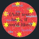 Hanukkah Stickers (1 1/2" or 3") "Like Hanukkah"<br><div class="desc">Personalise by changing font size, style, colour and wording. So many uses: To and From gift stickers, Thank You stickers on treat bags, Cake Toppers (stick on heavy cardstock, cut out sticker, tape toothpick on back of cardstock), or how about Gift Tags (stick on heavy cardstock, cut out sticker, punch...</div>