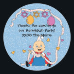 Hanukkah Stickers (1 1/2" or 3") Personalised<br><div class="desc">Personalise by changing font size, style, colour and wording. So many uses: To and From gift stickers, Thank You stickers on treat bags, Cake Toppers (stick on heavy cardstock, cut out sticker, tape toothpick on back of cardstock), or how about Gift Tags (stick on heavy cardstock, cut out sticker, punch...</div>