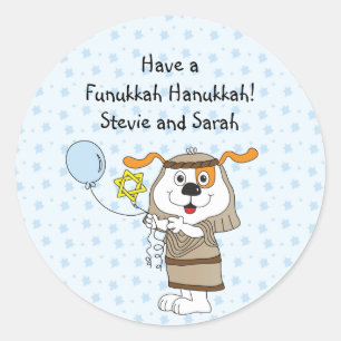 Hanukkah Stickers (1 1/2" or 3") Personalised