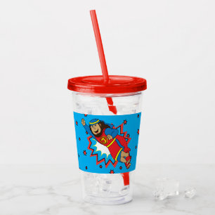Hanukkah Super Judah The Hammer Acrylic Tumbler