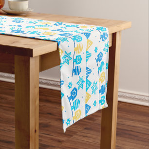 Hanukkah Table Running - Jewish Holidays Designs  Short Table Runner