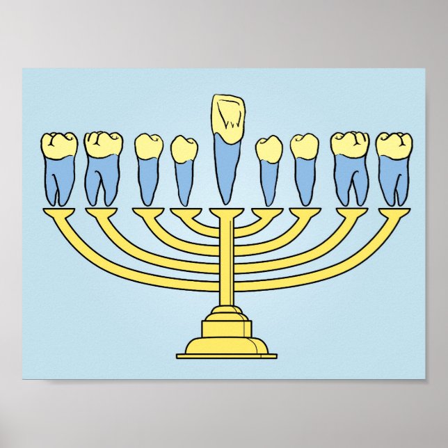 Hanukkah Teeth Poster (Front)
