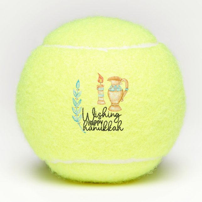 Hanukkah  tennis balls (Front)