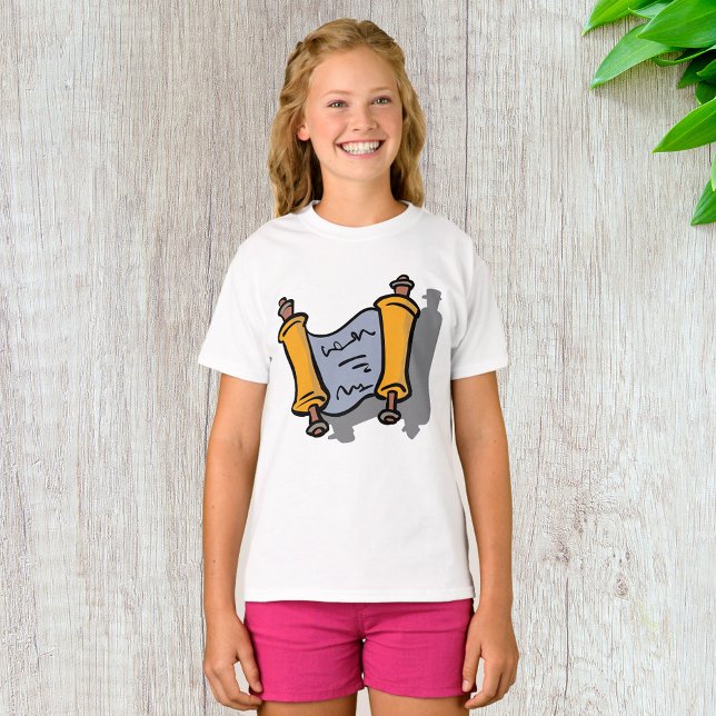 Hanukkah Torah Scroll Jewish Holiday Celebration T-Shirt (Creator Uploaded)