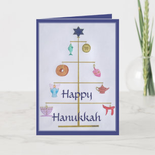 HANUKKAH TREE HOLIDAY CARD