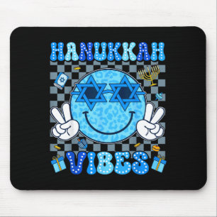 Hanukkah Vibes Chanukah Pajama Happy Hanukkah Men  Mouse Pad