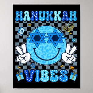 Hanukkah Vibes Chanukah Pajama Happy Hanukkah Men Poster