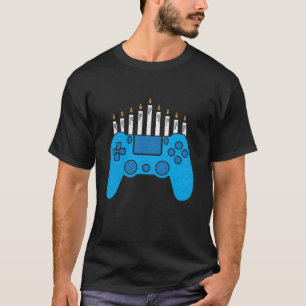 Hanukkah Video Game controller Level up Boys Kids  T-Shirt