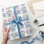 Hanukkah Words Holiday Wrapping Paper<br><div class="desc">You can find additional coordinating items in our "Hanukkah Words Holiday" collection.</div>