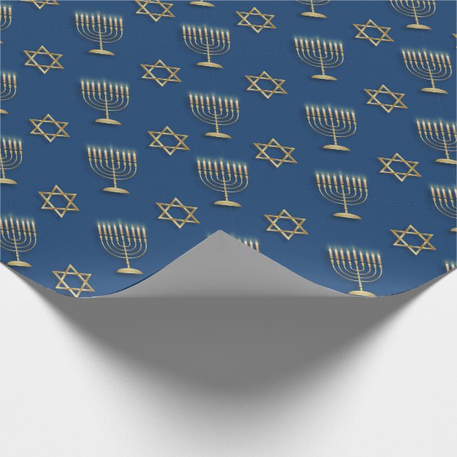 Hanukkah Wrapping Paper (Corner)
