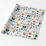 Hanukkah Wrapping Paper<br><div class="desc">Hanukkah themed wrapping paper</div>