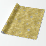 Hanukkah Wrapping Paper "Glitzy Bling"<br><div class="desc">"Hanukkah Glitzy Bling" Hope you like our new "Hanukkah Happy" gift wrap with silver and gold bling to pretty up your gifts:) Choose from 4 styles and 5 sizes of wrapping paper. Enjoy and thanks for stopping and shopping by. Your business is much appreciated. Happy Hanukkah!</div>