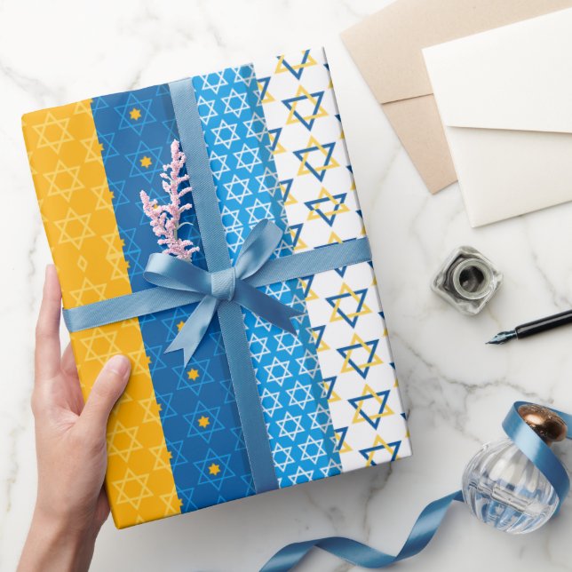 Hanukkah Wrapping Paper Party Supplies  (Gifting)