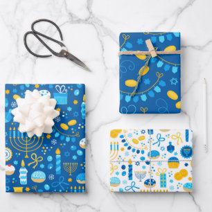 Hanukkah  wrapping paper sheet