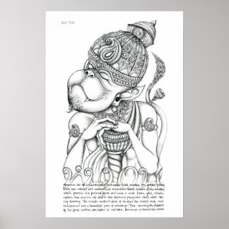 Hanuman, Monkey God Poster