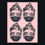 Hanuman Pop Art Poster<br><div class="desc">Hanuman poster design by sanskritletters © 2013</div>