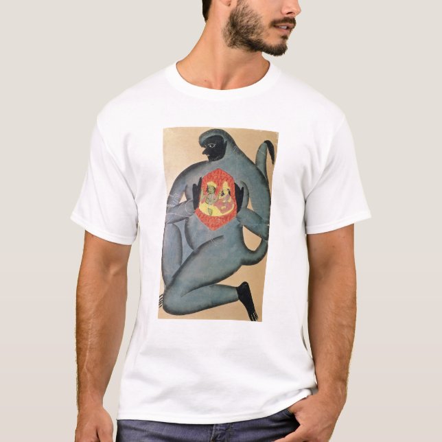 Hanuman revealing Rama and Sita T-Shirt (Front)